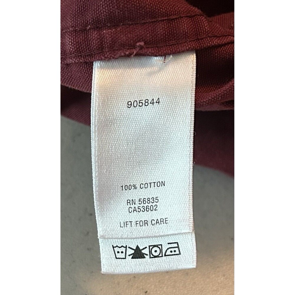 Cabelas Shirt Mens 3XL Red Button Up Flap Pockets Outdoor Thick Heavy - Picture 5 of 8